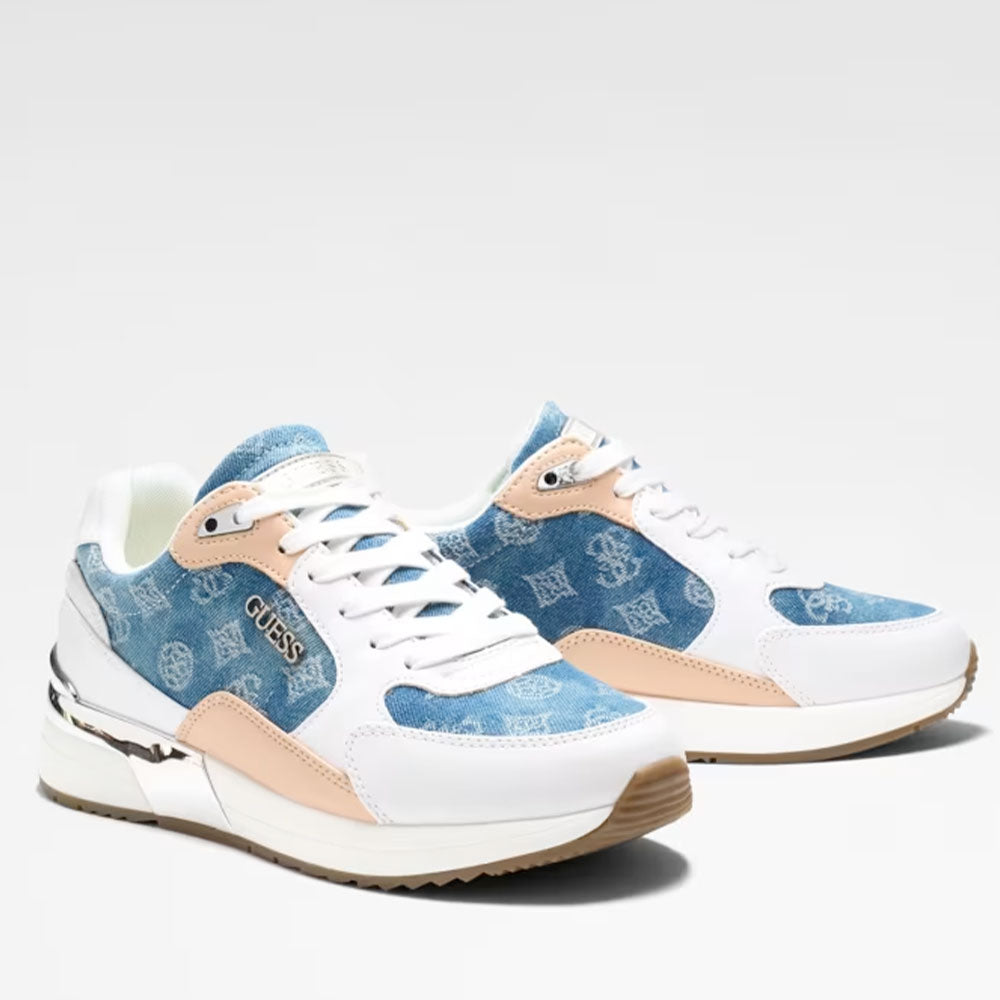 GUESS Moxea Sneakers Damen Weiß - Blau