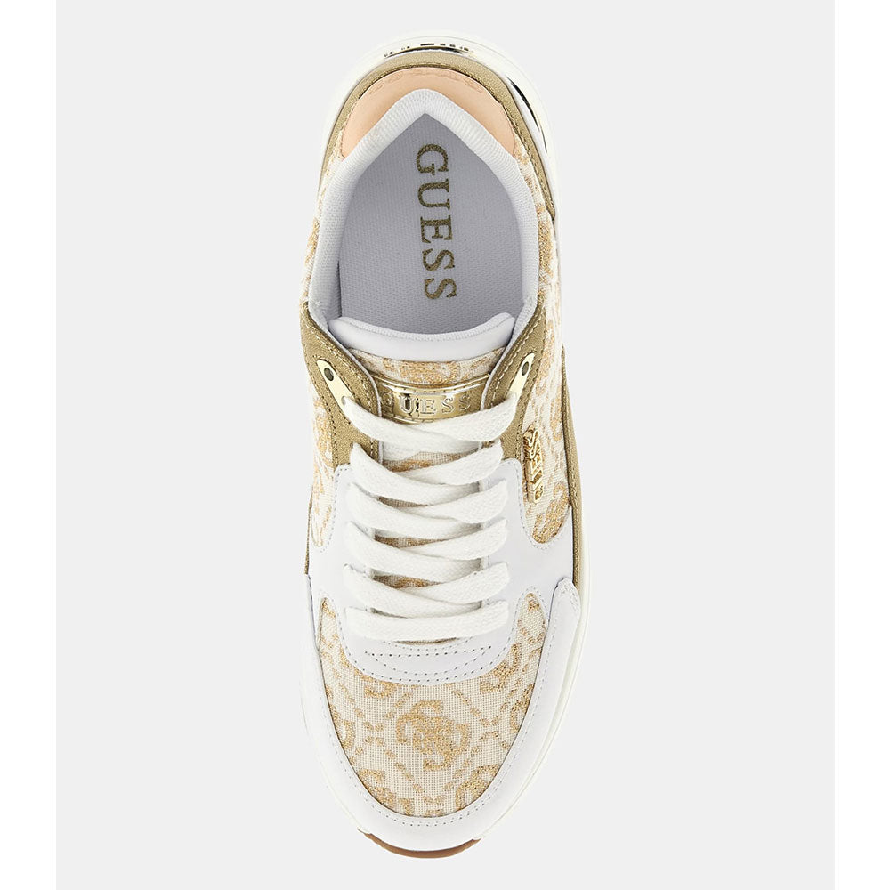 Damenschuhe GUESS Sneakers Farbe Weiß - Gold Moxea Line