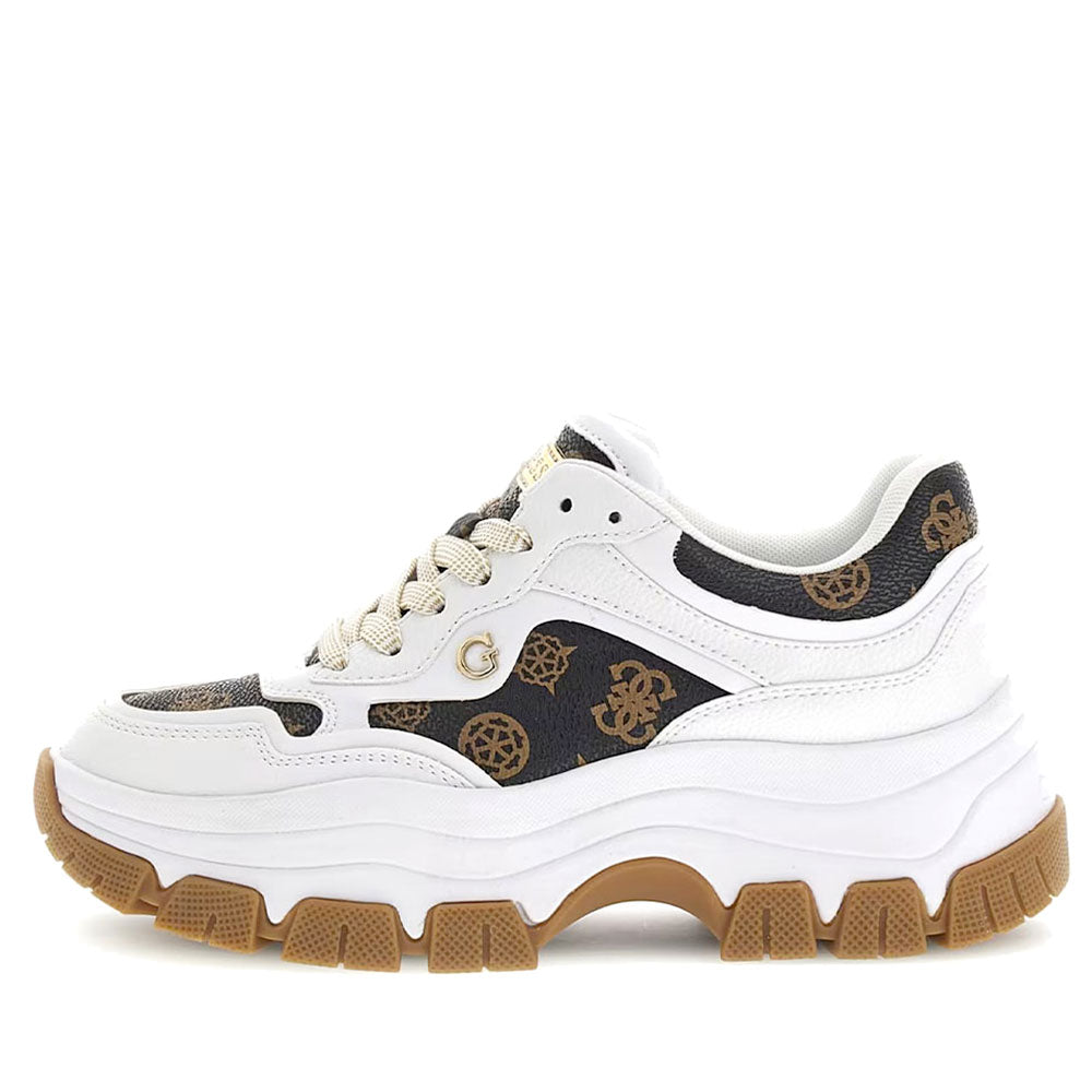 Scarpe Donna GUESS Sneakers White - Brown Linea Brecky