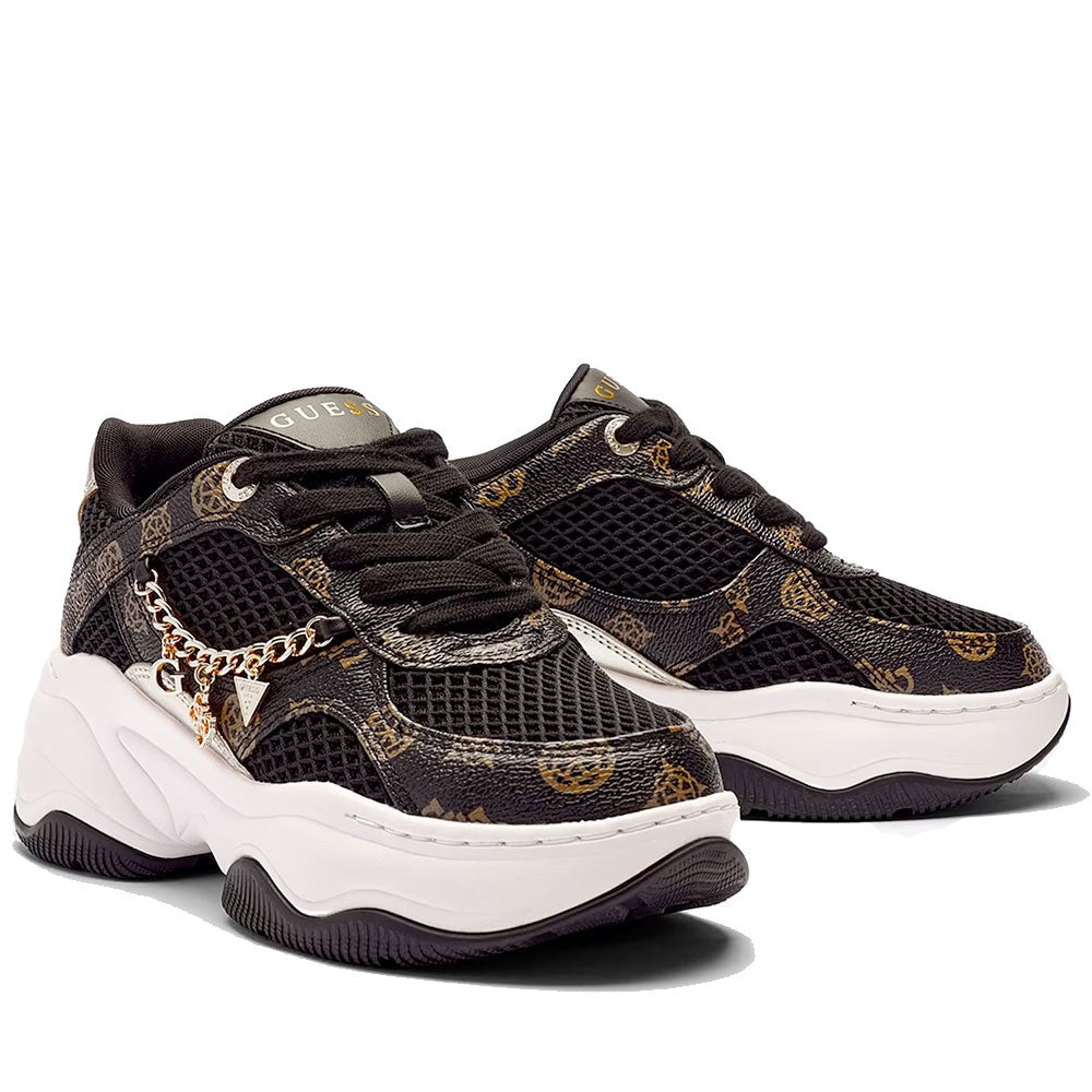 Sneakers Donna GUESS Colore Black - Brown Linea Harpaa