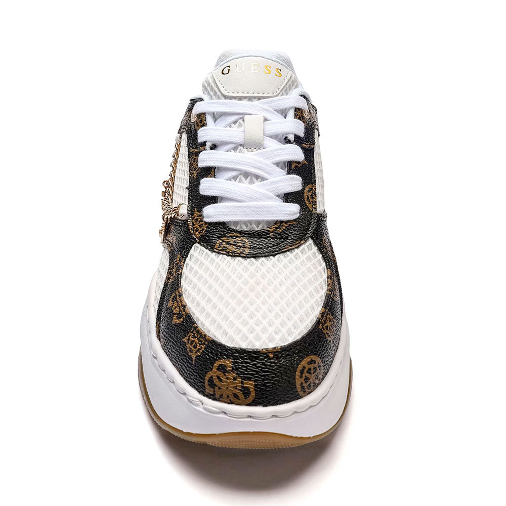 Sneakers Donna GUESS Colore White - Brown Linea Harpaa