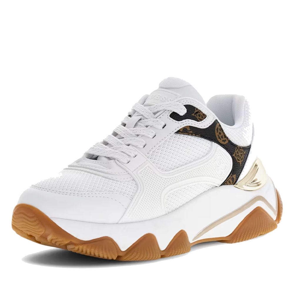 Sneakers Donna GUESS Colore White - Brown Linea Mazzy