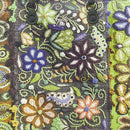 Borsa Donna a Mano con Tracolla GABS G3 PLUS Large in Pelle stampa Ricamo Fiore Verde