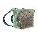 Damen-Henkeltasche mit Umhängeriemen GABS G3 PLUS Large aus geprägtem Leder Rosone