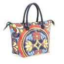 Borsa Donna a Mano con Tracolla GABS G3 PLUS Large in Pelle stampa Maioliche