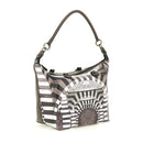Borsa Donna a Mano con Tracolla GABS G3 PLUS Medium in Pelle stampa Portone B/N
