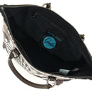 Borsa Donna a Mano con Tracolla GABS G3 PLUS Large in Pelle stampa Portone B/N