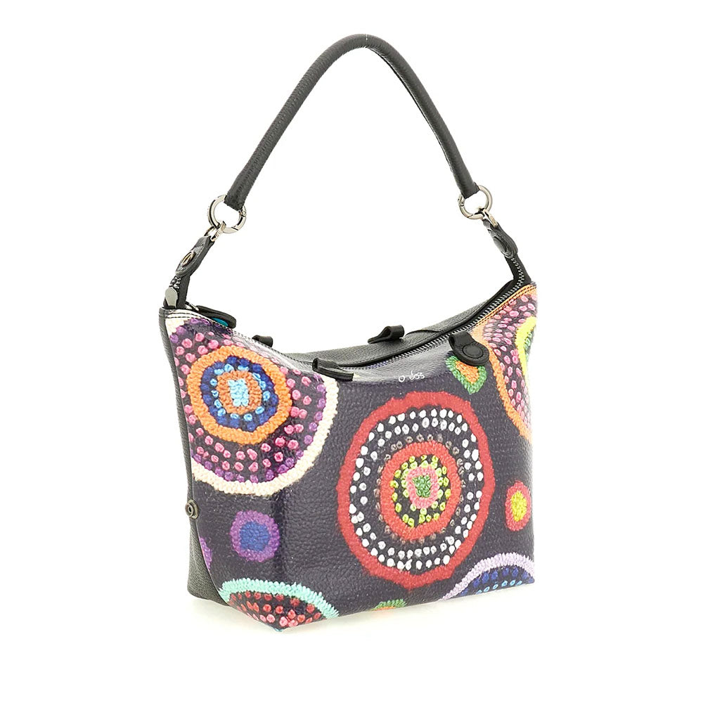 Borsa Donna a Mano con Tracolla GABS G3 PLUS Medium in Pelle stampa Ricami