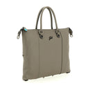 Borsa Donna a Mano con Tracolla GABS G3 PLUS Medium in Pelle Martellata color Zinco