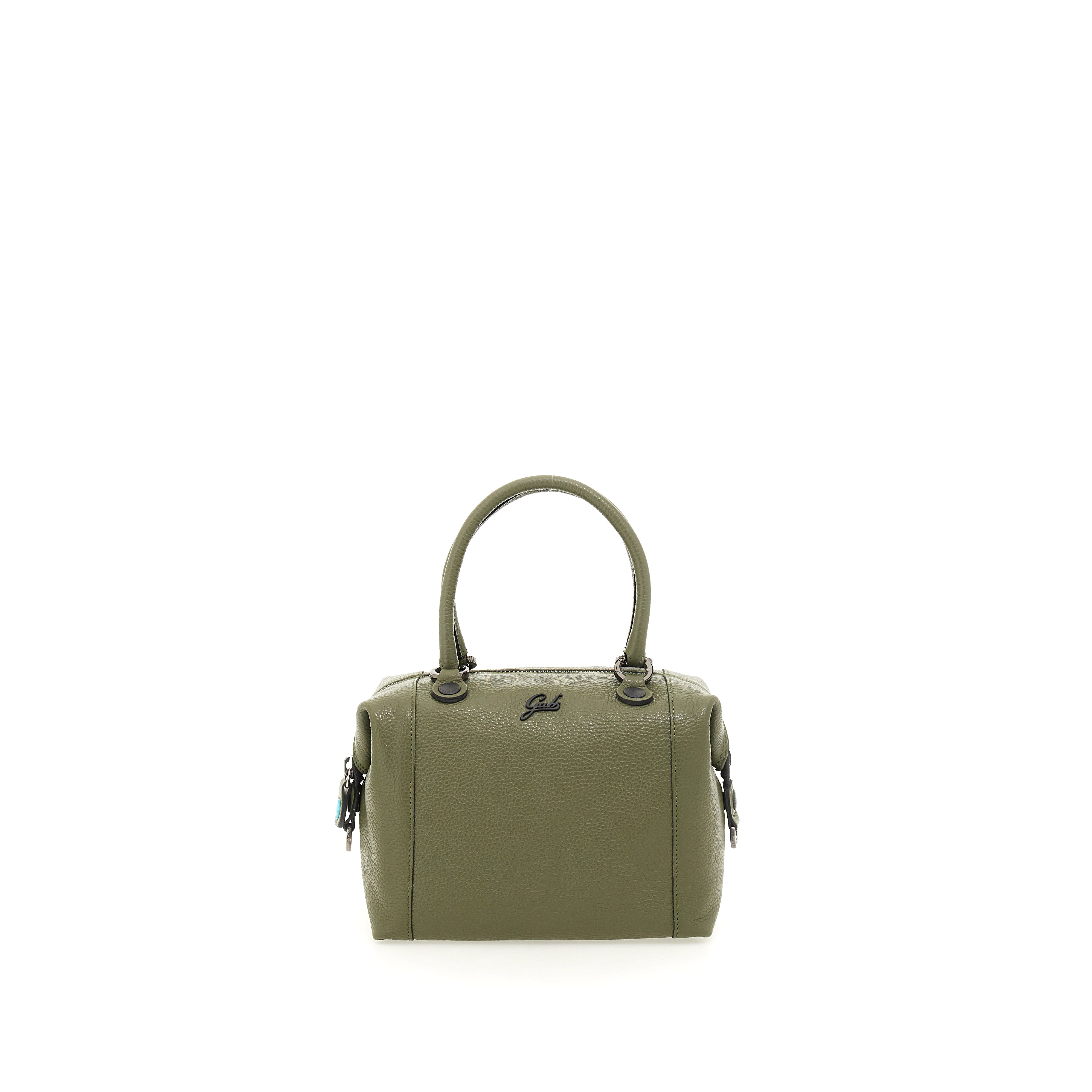 Borsa Donna a Mano con Tracolla GABS G3 PLUS in Pelle Martellata Verde Militare Large