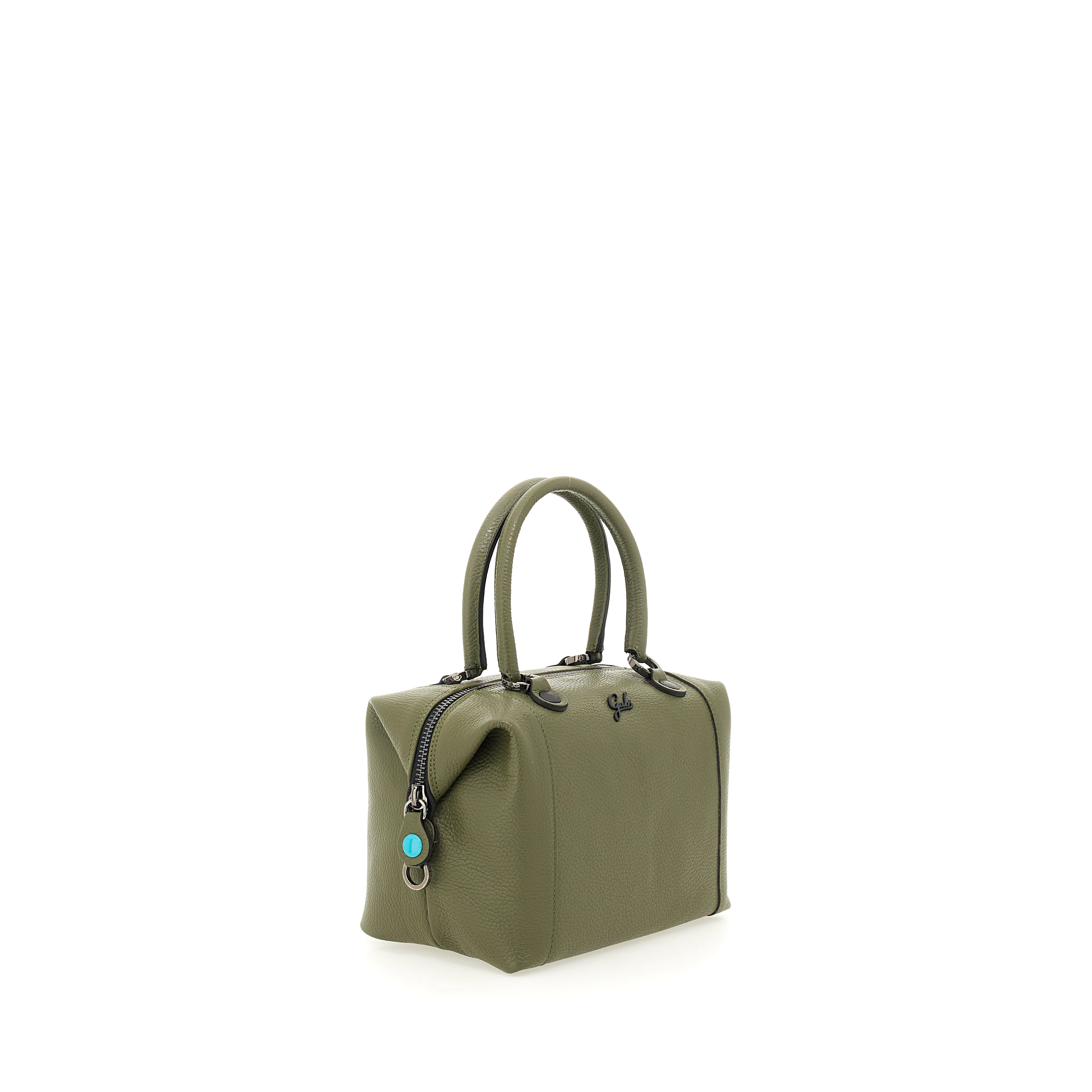 Borsa Donna a Mano con Tracolla GABS G3 PLUS in Pelle Martellata Verde Militare Large