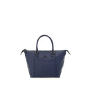 GABS G3 PLUS Damenhandtasche mit Schultergurt aus mittelblauem gehämmertem Leder