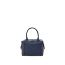 GABS G3 PLUS Damenhandtasche mit Schultergurt aus mittelblauem gehämmertem Leder
