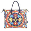 Borsa Donna a Mano con Tracolla GABS G3 PLUS Large in Pelle stampa Maioliche