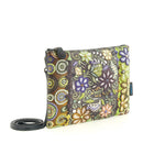 Borsa Donna a Tracolla GABS Beyonce Media in Pelle stampa Ricamo Fiore Verde
