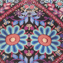 Borsa Donna a Tracolla GABS Beyonce Media in Pelle stampa Ricamo Fiore Fuxia