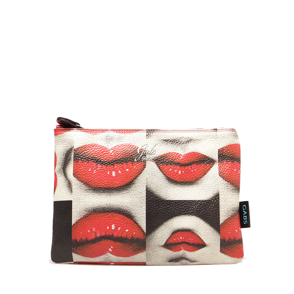 Borsa Donna a Tracolla GABS Beyonce Media in Pelle stampa Baci
