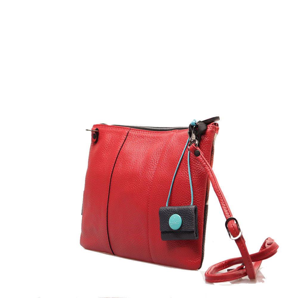 GABS Beyonce Medium Damen-Umhängetasche aus Leder mit Kiss-Print