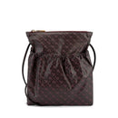 Women's Burgundy Softy Fabric Crossbody Bag GHERARDINI