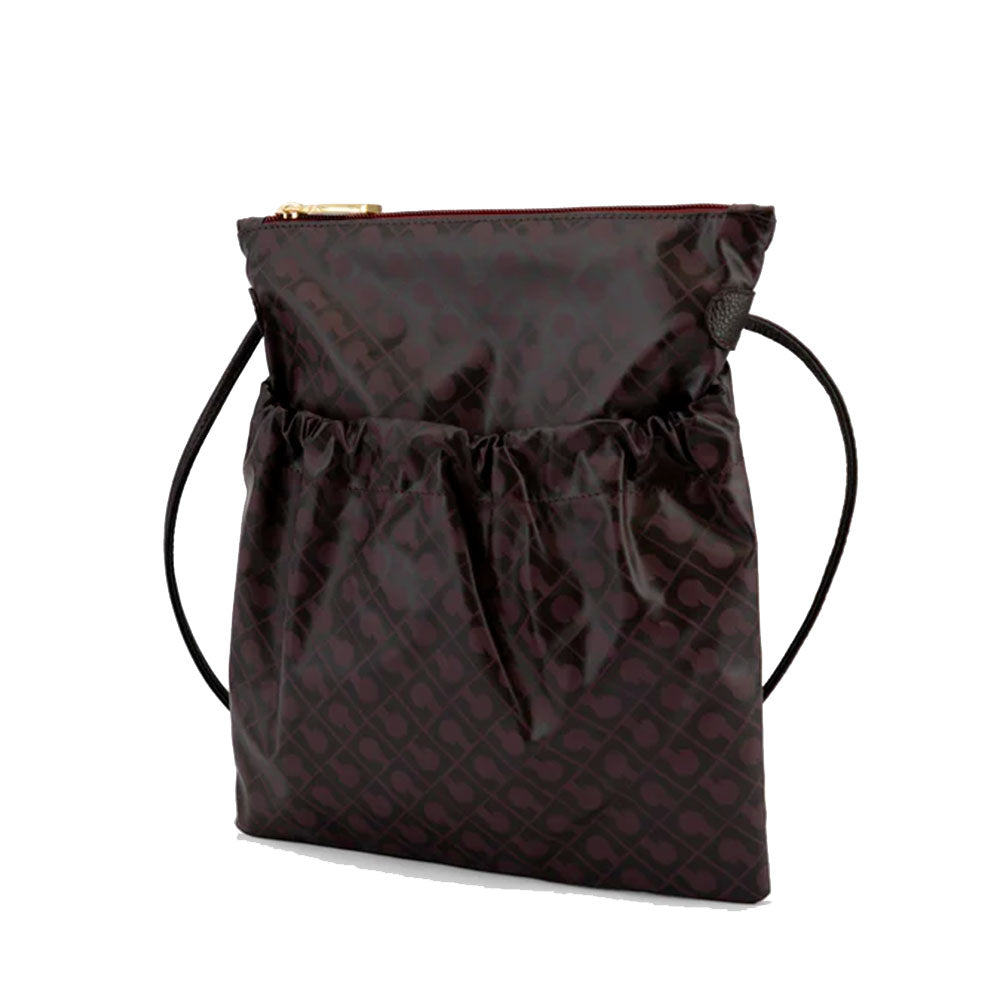 Women's Burgundy Softy Fabric Crossbody Bag GHERARDINI
