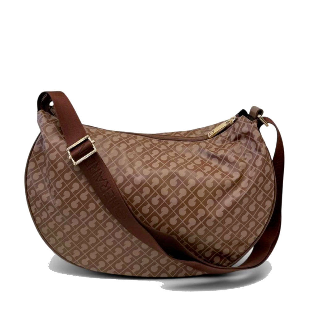 Borsa Donna Mezzaluna GHERARDINI in Tessuto Softy colore Chestnut
