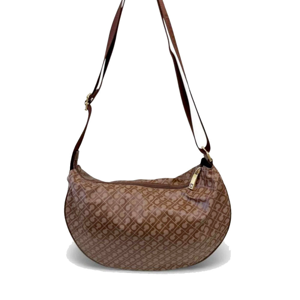Borsa Donna Mezzaluna GHERARDINI in Tessuto Softy colore Chestnut