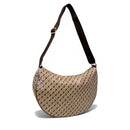 Borsa Donna Mezzaluna GHERARDINI in Tessuto Softy colore Tabacco - Burro