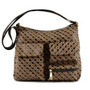 Borsa Donna a Tracolla Multitasche GHERARDINI in Tessuto Softy Colore Toffee