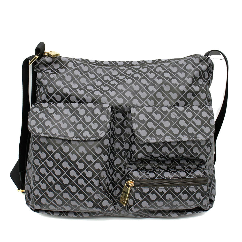 Borsa Donna a Tracolla Multitasche GHERARDINI in Tessuto Softy colore Granite