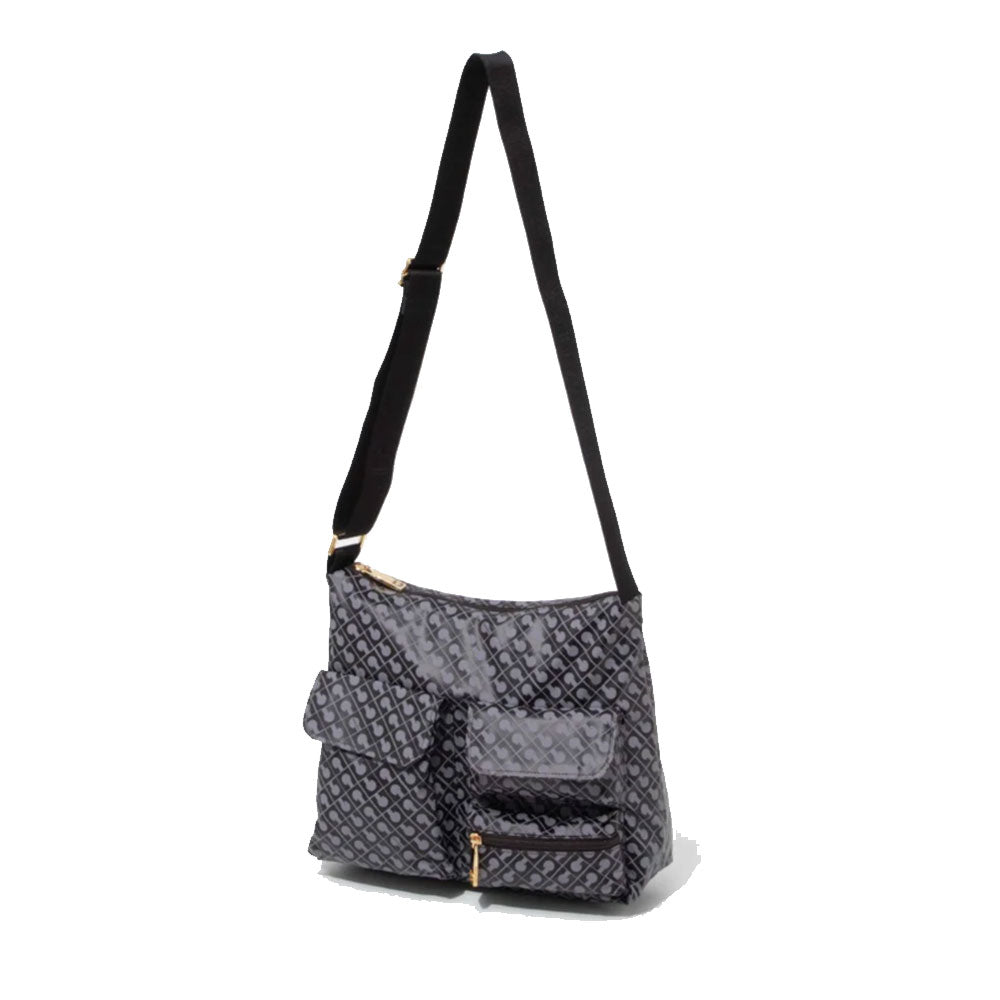 Borsa Donna a Tracolla Multitasche GHERARDINI in Tessuto Softy colore Granite