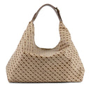 Borsa Donna a Spalla GHERARDINI linea Amazzonia in Tessuto Softy colore Tabacco - Burro