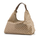 Borsa Donna a Spalla GHERARDINI linea Amazzonia in Tessuto Softy colore Tabacco - Burro