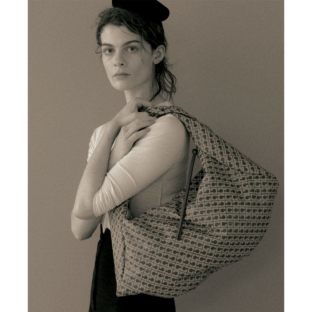 Hobo Bag Large GHERARDINI in Tessuto Softy colore Toffee