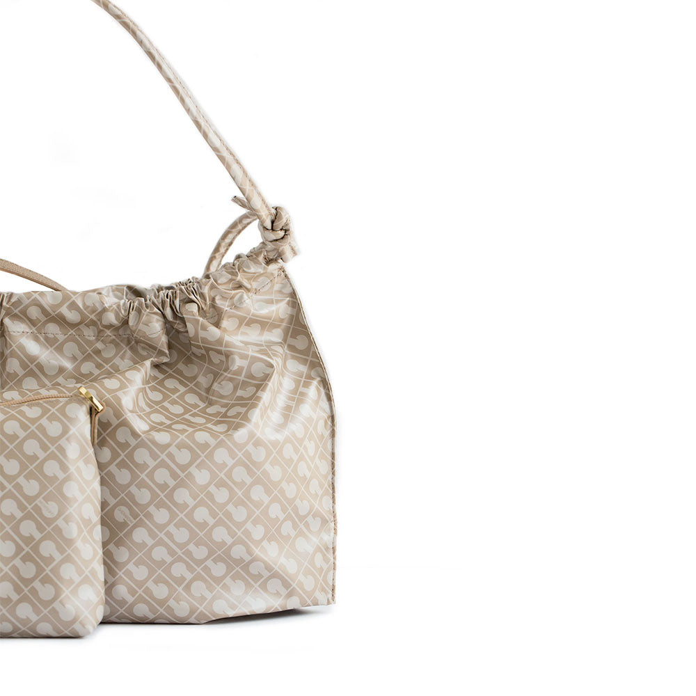 Hobo Bag Donna GHERARDINI in Tessuto Softy colore Creta