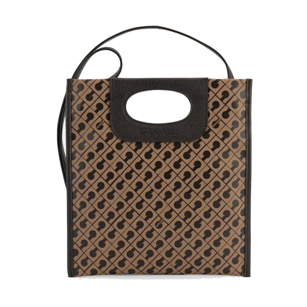 Borsa Donna Mano GHERARDINI linea Mini Piattina in Tessuto Softy Toffee