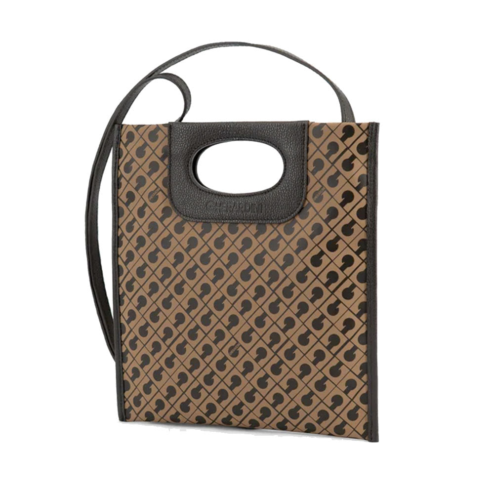 Borsa Donna Mano GHERARDINI linea Mini Piattina in Tessuto Softy Toffee