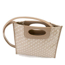 Borsa Donna Mano GHERARDINI linea Mini Piattina in Tessuto Softy colore Creta