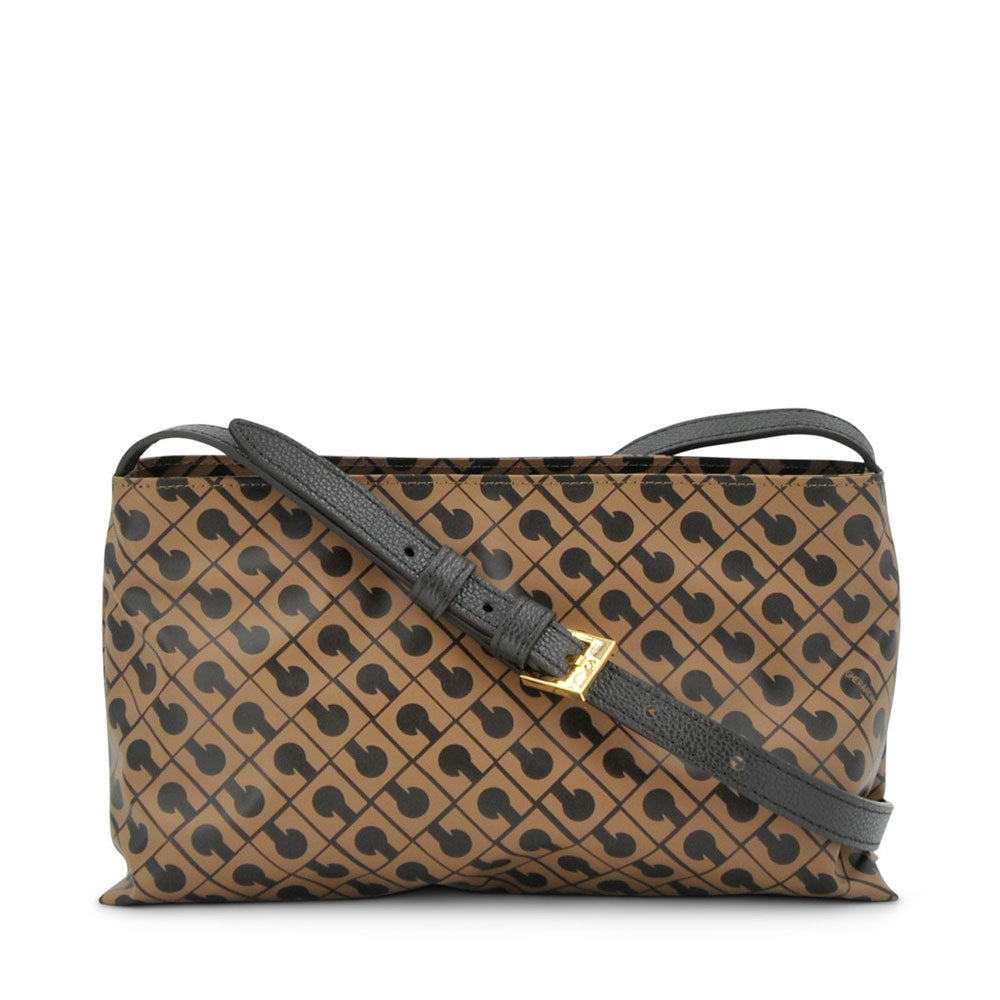 GHERARDINI Umhängetasche für Damen aus Softy-Gewebe in Toffee