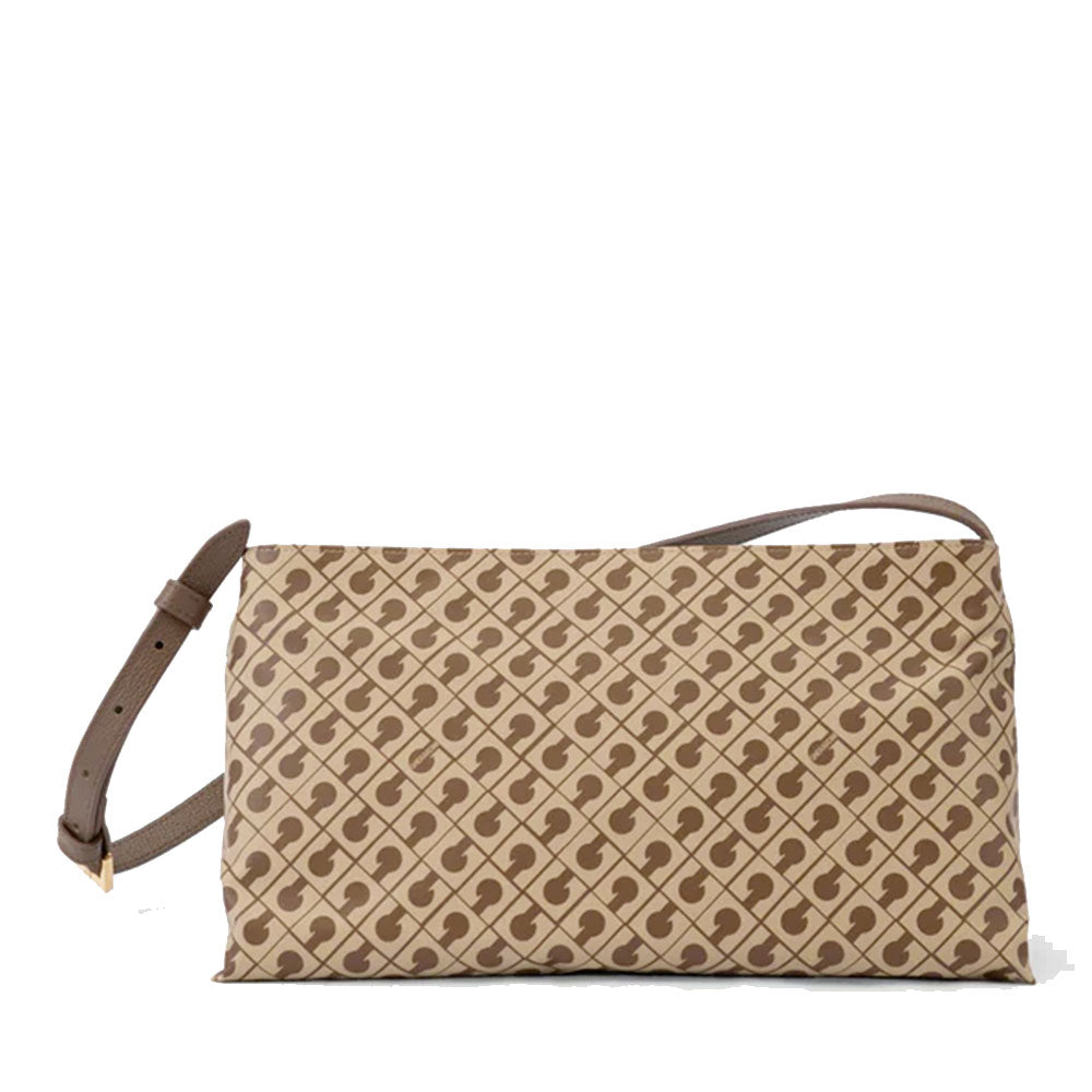 Borsa Donna Sottospalla GHERARDINI in Tessuto Softy colore Tabacco - Burro