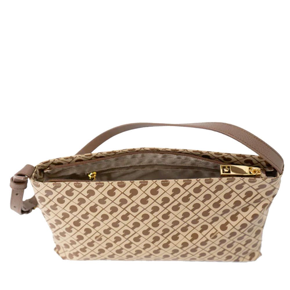 Borsa Donna Sottospalla GHERARDINI in Tessuto Softy colore Tabacco - Burro