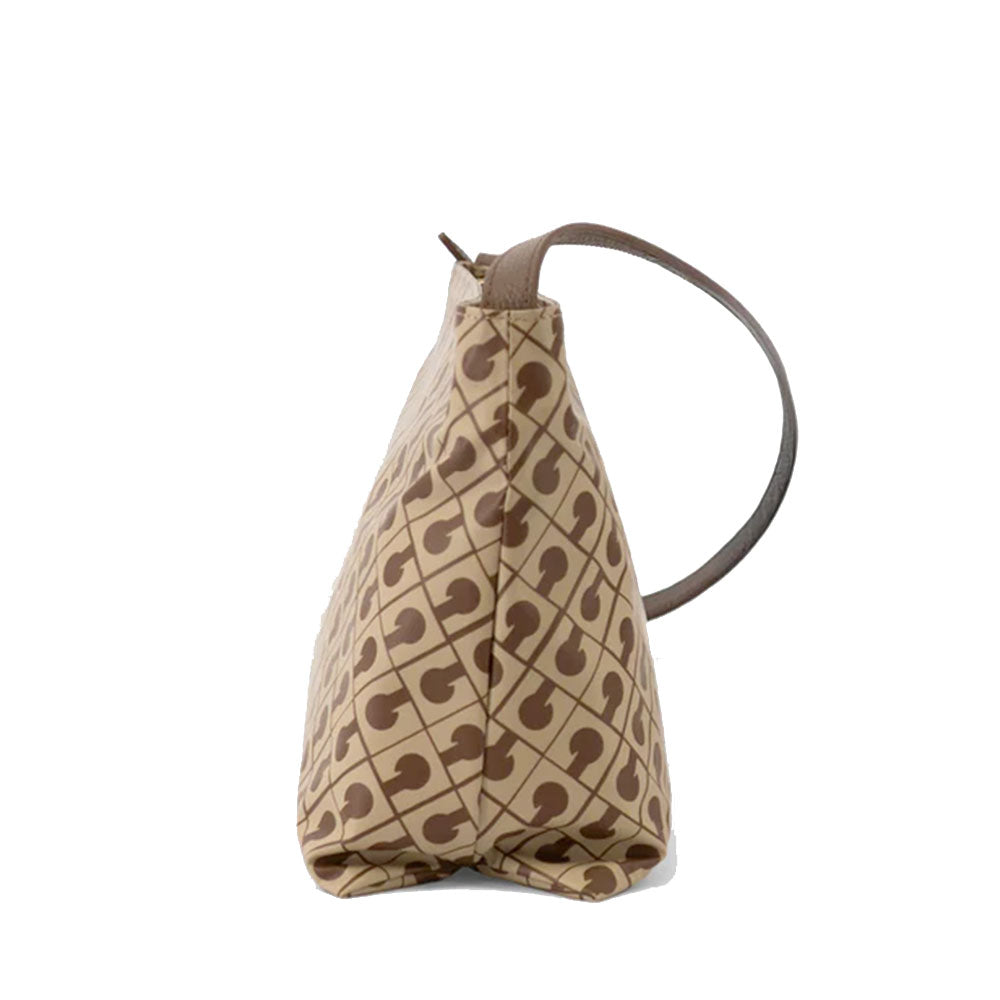 Borsa Donna Sottospalla GHERARDINI in Tessuto Softy colore Tabacco - Burro