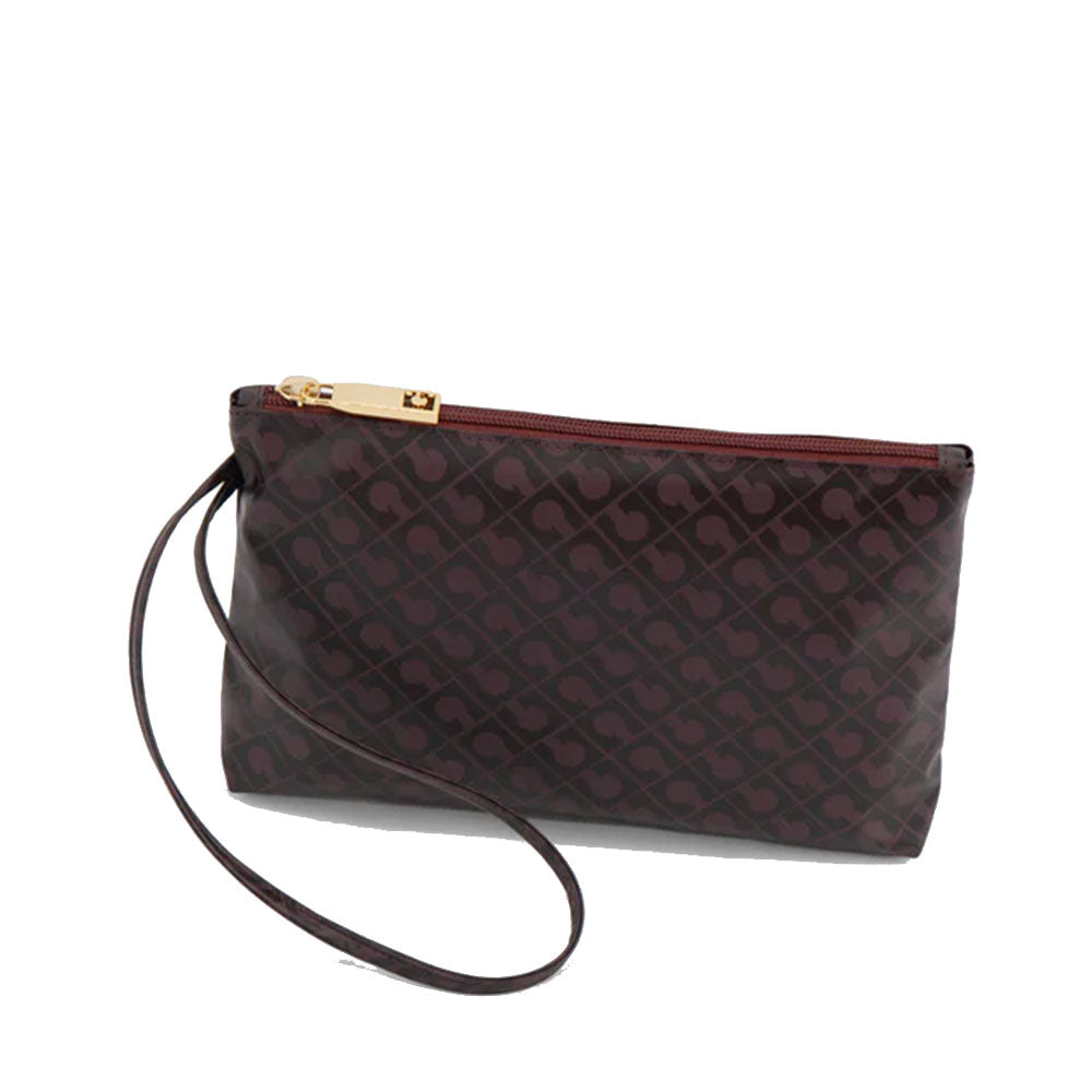 Medium Burgundy Softy Fabric Pouch GHERARDINI
