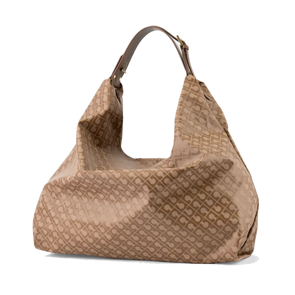 Women's Chestnut Softy Fabric Shoulder Bag GHERARDINI Amazzonia