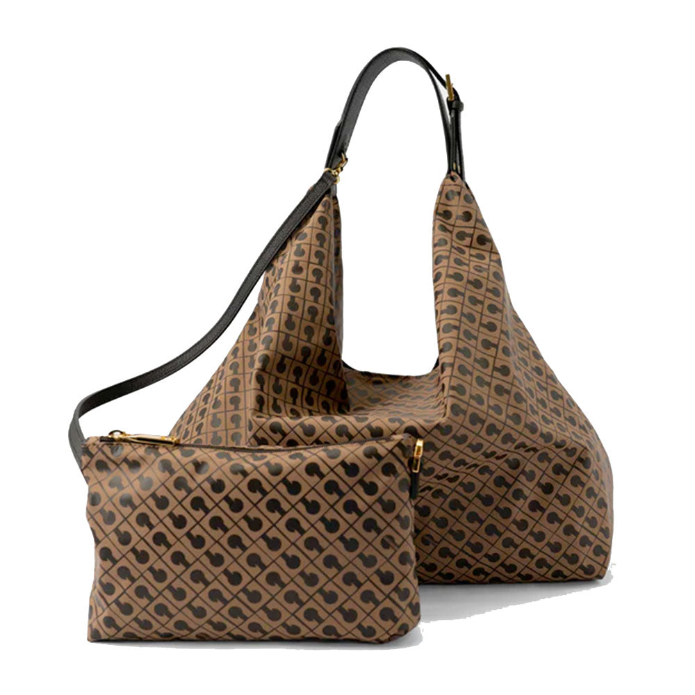 Women's Shoulder Bag GHERARDINI Amazzonia in Softy Fabric, Toffee
