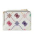 Portacarte Piccolo GUESS Chiuso con Clip Linea Emelie Colore Multi Logo