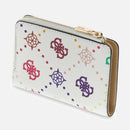 Portacarte Piccolo GUESS Chiuso con Clip Linea Emelie Colore Multi Logo