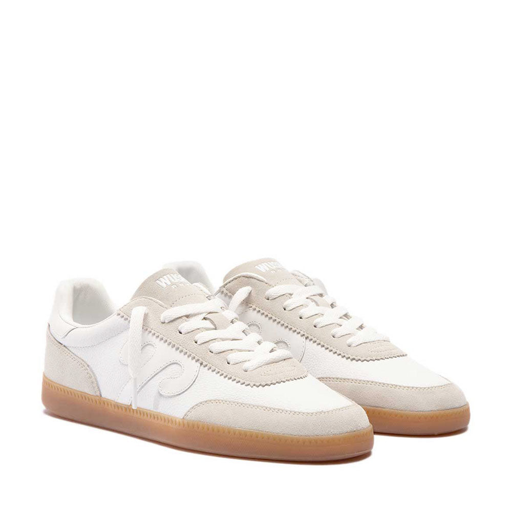 Sneakers Uomo WUSHU RUYI Gong 01 in Nappa e Camoscio Off White