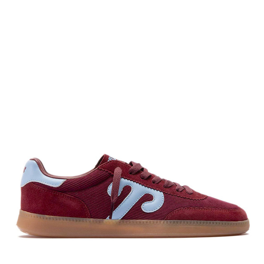 Sneakers Donna WUSHU RUYI Gong 76 in Suede Nylon e Pelle Bordeaux e Light Blue