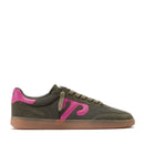 Sneakers Donna WUSHU RUYI Gong 76 in Suede Nylon e Pelle Oil Green e Fuxia