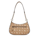 Borsa Donna a Spalla GUESS Linea Carrie Colore Biscotti Logo